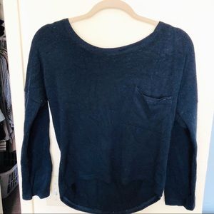 Blue off the shoulder sweater